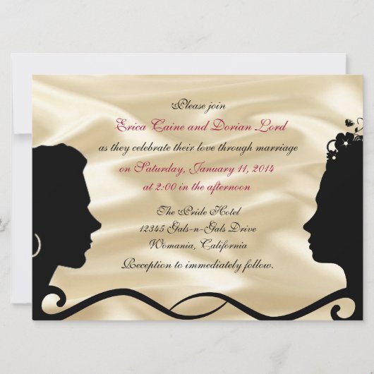Invitations faites sur commande de mariage de (Devant)