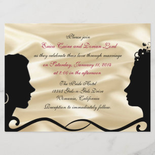 Invitations faites sur commande de mariage de