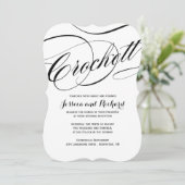Invitations faites sur commande de mariage de (Debout devant)