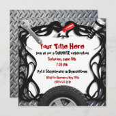 Invitations faites sur commande de mécanicien (Devant / Derrière)