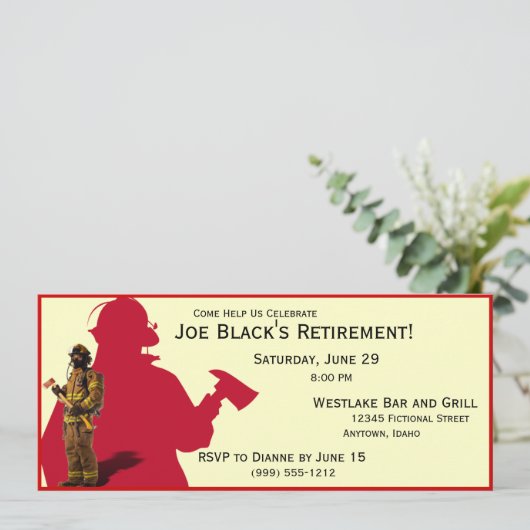 Invitations faites sur commande de partie de (Debout devant)