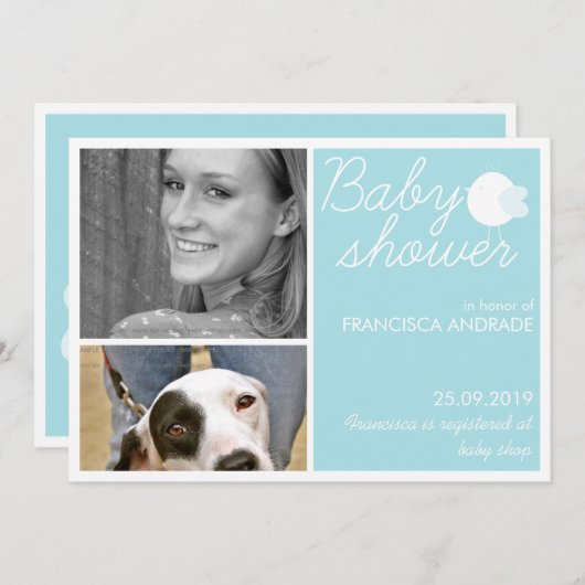 Invitations faites sur commande de photo pour des (Devant / Derrière)