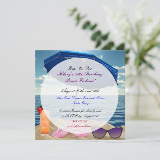 Invitations faites sur commande de week-end (Debout devant)