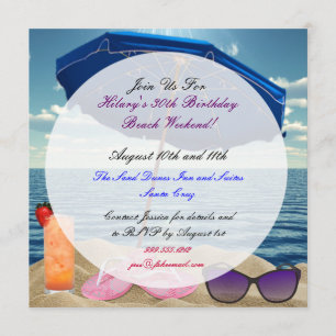 Invitations faites sur commande de week-end