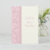 Invitations faites sur commande florales de baby (Debout devant)