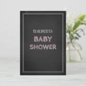 Invitations faites sur commande roses de baby (Debout devant)