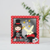 Invitations faits sur commande d'anniversaire (Debout devant)