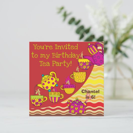 Invitations faits sur commande d'anniversaire de (Debout devant)