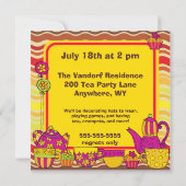 Invitations faits sur commande d'anniversaire de (Dos)