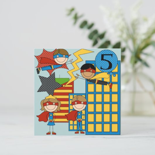 Invitations faits sur commande d'anniversaire de (Debout devant)