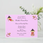 Invitations faits sur commande de baby shower (Debout devant)