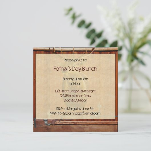 Invitations faits sur commande de brunch de fête (Debout devant)