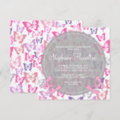 Invitations faits sur commande de douche de bébé (Devant / Derrière)