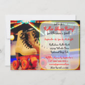 Invitations faits sur commande de partie de patin (Devant)