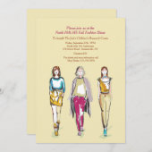 Invitations Fashion Show (Devant / Derrière)