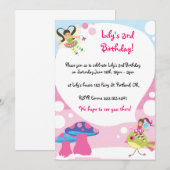 Invitations féeriques d'anniversaire (Devant / Derrière)