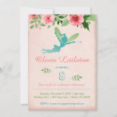 Invitations féeriques de fête d'anniversaire - (Devant)