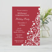 invitations festives de fête de Noël d'entreprise  (Debout devant)