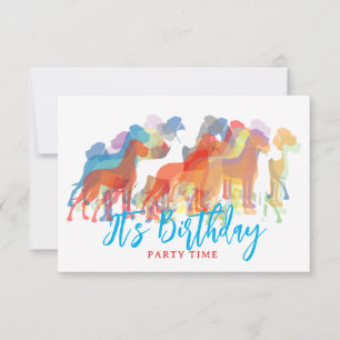 invitations fête d'anniversaire Grand Danois 