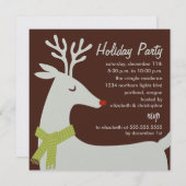 Invitations Fête de Reindeer (Devant / Derrière)