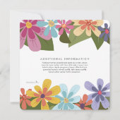 Invitations | Fête des mariées | Flux de printemps (Dos)