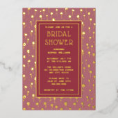 Invitations Fête des mariées Party Modèle floral (Recto)