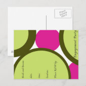 Invitations fêtes de fiançailles (Devant / Derrière)