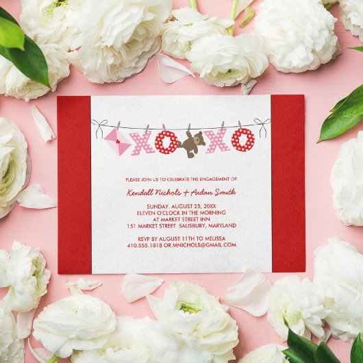 Invitations fêtes de fiançailles