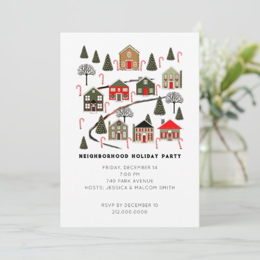 Invitations fêtes de Noël (Debout devant)