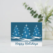 Invitations fêtes de Noël Cartes de fin de année p (Debout devant)