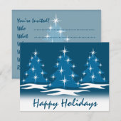 Invitations fêtes de Noël Cartes de fin de année p (Devant / Derrière)