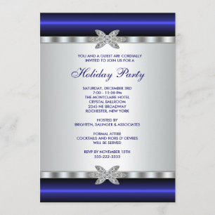Invitations Fêtes d'entreprise Blue Event