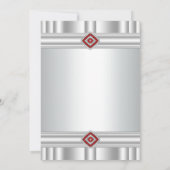 Invitations Fêtes d'entreprise Red (Dos)