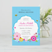 INVITATIONS Fêtes des mariées :: fleurs de jardin (Debout devant)