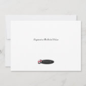 Invitations Fêtes des mariées Houndstooth & Silver (Dos)