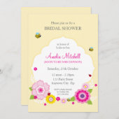 INVITATIONS Fêtes des mariées :: thème jardin 1 (Devant / Derrière)