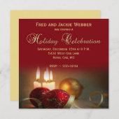 Invitations fêtes ou fêtes de Noël (Devant / Derrière)