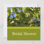 Invitations feuilles de nage vert printemps (Dos)