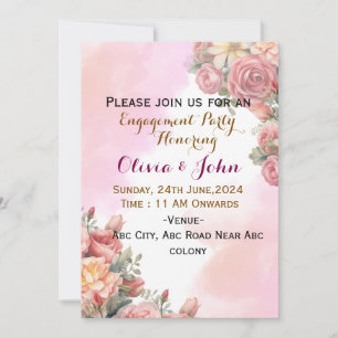 Invitations fiançailles