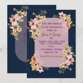 Invitations fiançailles (Devant / Derrière)