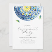 Invitations fiançailles Elégant thème Alfresco (Devant)