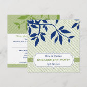INVITATIONS fiançailles :: fine 3SQ (Devant / Derrière)