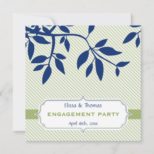 INVITATIONS fiançailles :: fine 3SQ (Devant)