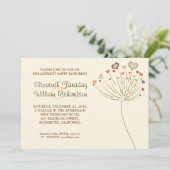 invitations fiançailles modernes mignonnes (Debout devant)