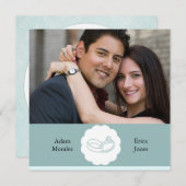 Invitations fiançailles photo (Devant / Derrière)