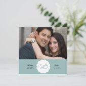 Invitations fiançailles photo (Debout devant)