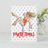 Invitations - fille dans un Martini, Olivia (Debout devant)