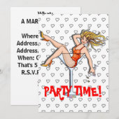 Invitations - fille dans un Martini, Olivia (Devant / Derrière)