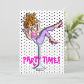 Invitations - fille dans un Martini, rouge de Lil (Debout devant)