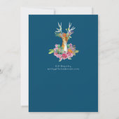 Invitations Fille du Cerf de Woodland (Dos)